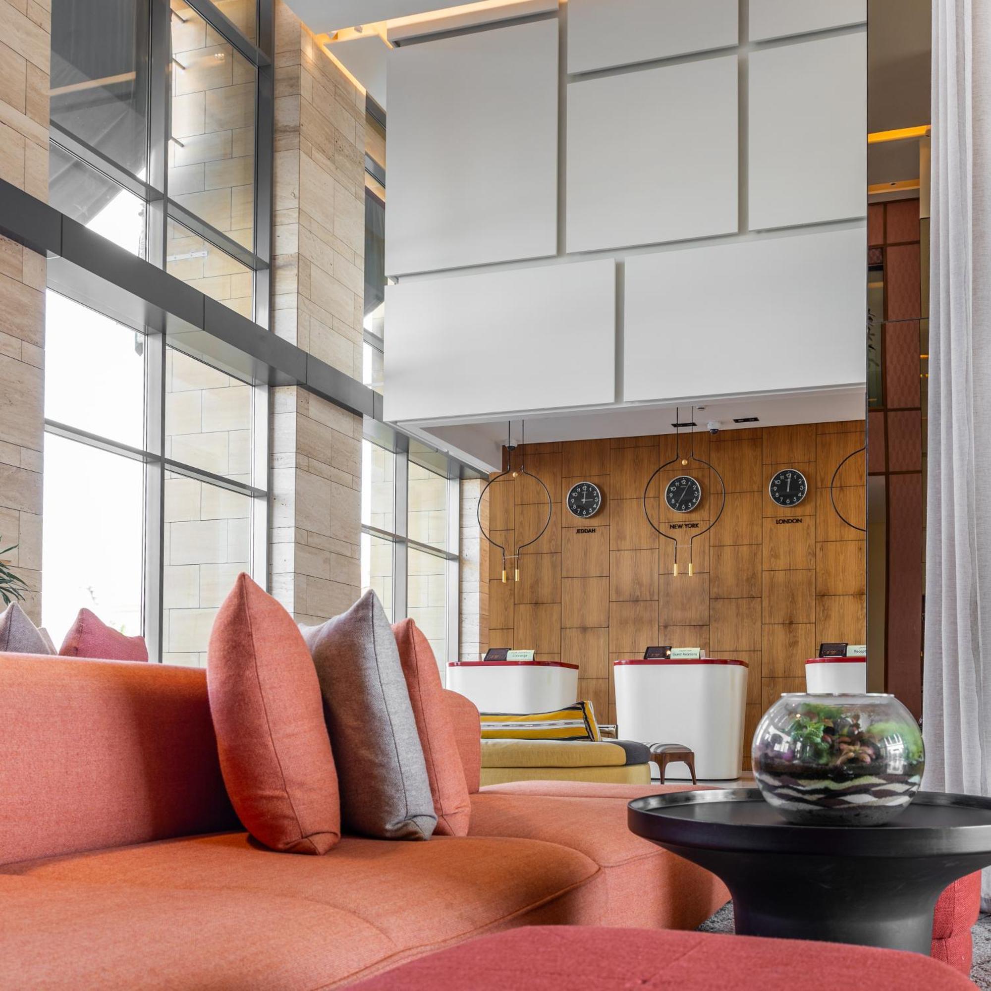 Shirvan Hotel City Yard Džidda Exteriér fotografie The lobby of the hotel